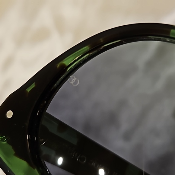 💯Auth Oliver Goldsmith Lancelot Mint choc chip sunglasses 🇮🇹 - Picture 8 of 11